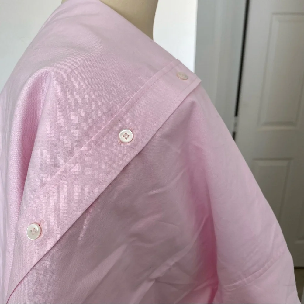 Mango - 100% Cotton Pink Oxford Button Down Shirt - Picture 7 of 7